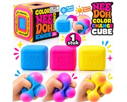NeeDoh® Color Change Cube – Verkleurt door Temperatuur – Squishy – Fidget – Assorti 1 Stuk