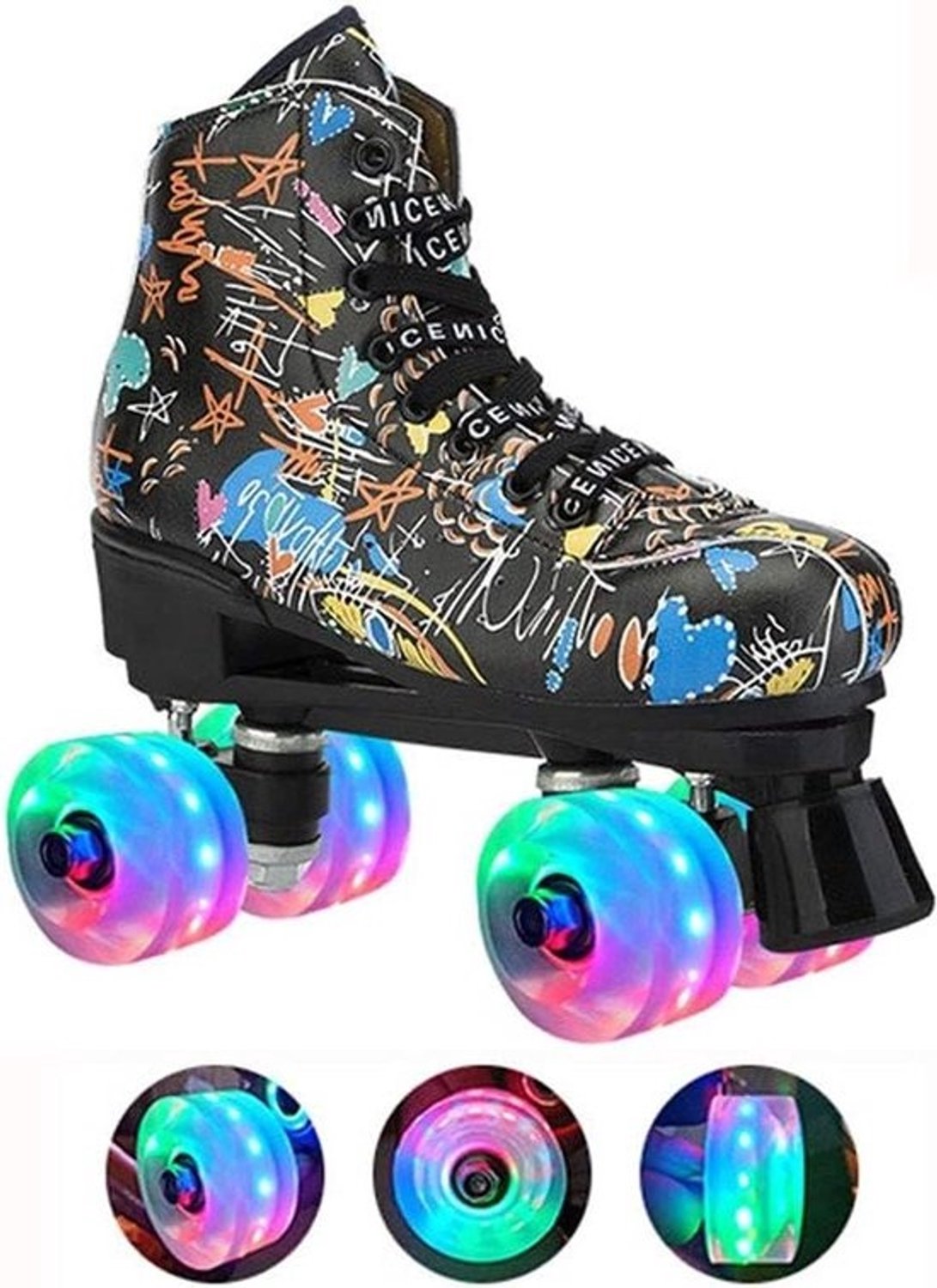 Rolschaatsen Sneakers in skeelerstijl Buitensport Knipperende LED-wielen
