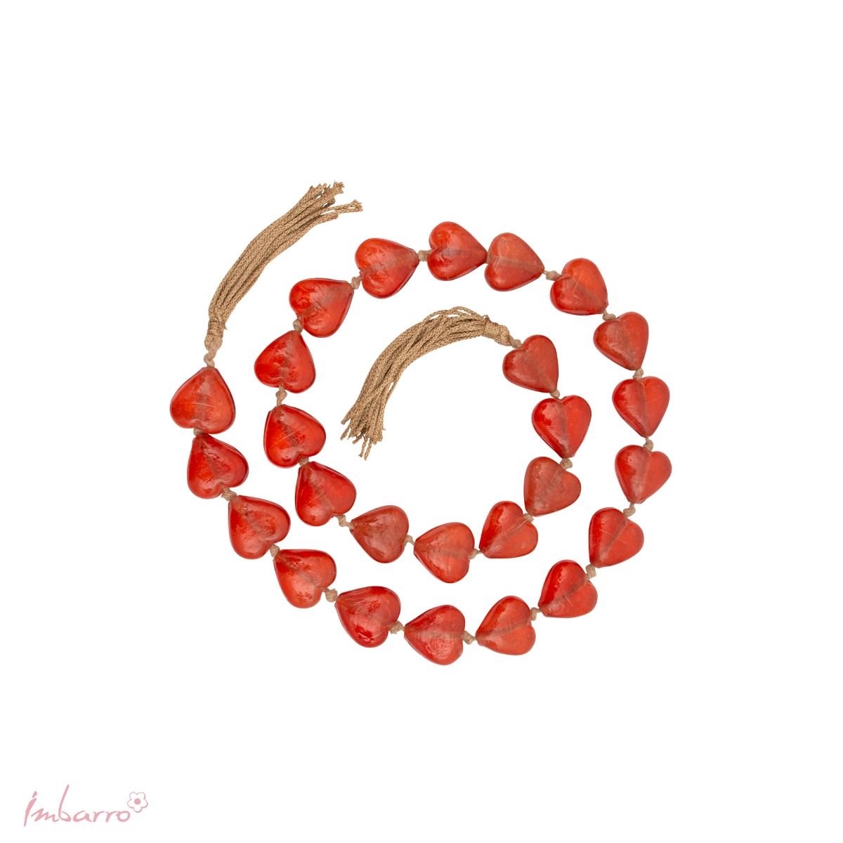 Imbarro Home & Fashion - Woonketting Glas - Orange - Oranje - 1.50 M