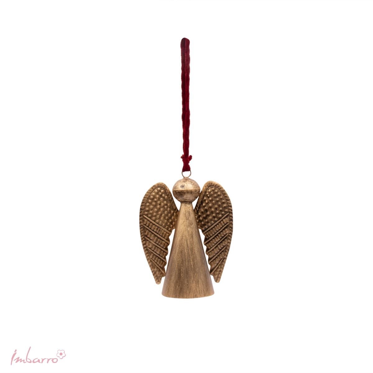 Imbarro Home & Fashion - Engel Pia Darkred - Goud - 23 CM X 16 cm