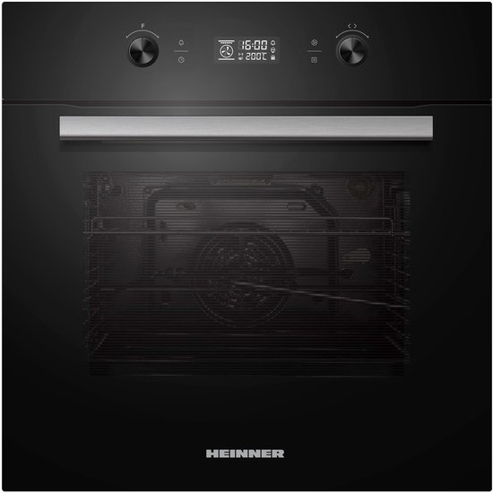 Heinner HBO-M709GCDRC-GBK Inbouw Oven 60 cm – Elektrisch – 70 L – Energieklasse A – Grill – 9 Functies – Touchdisplay – Kinderslot – Zwart Glas – 5 Jaar Garantie