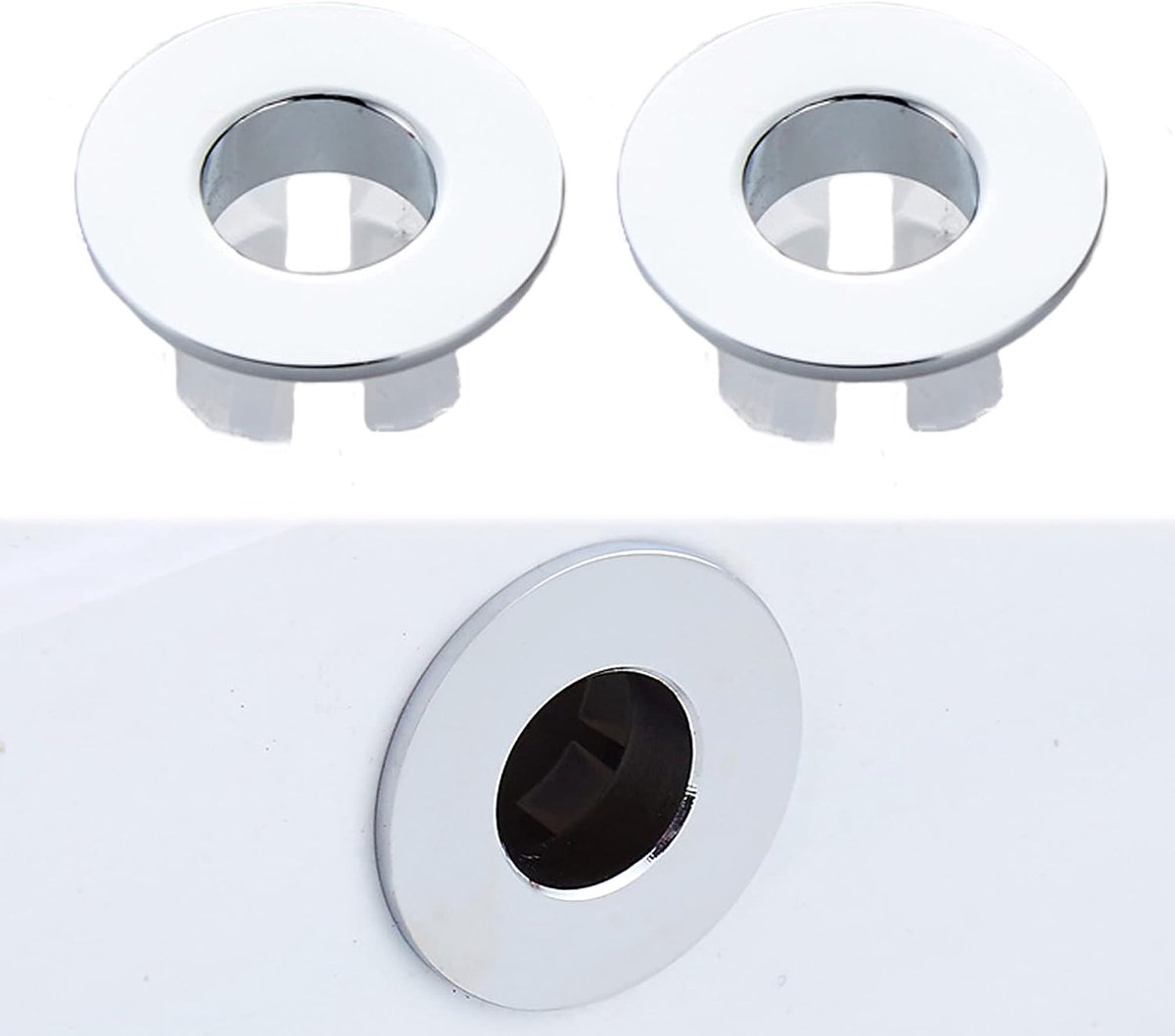 Dailygoods- Overloopafdekking 22-24 mm - Wastafel Afvoerplug - Wastafel Afvoerset - Messing - Corrosiebestendig - Robuust en Duurzaam - Wastafelafvoer