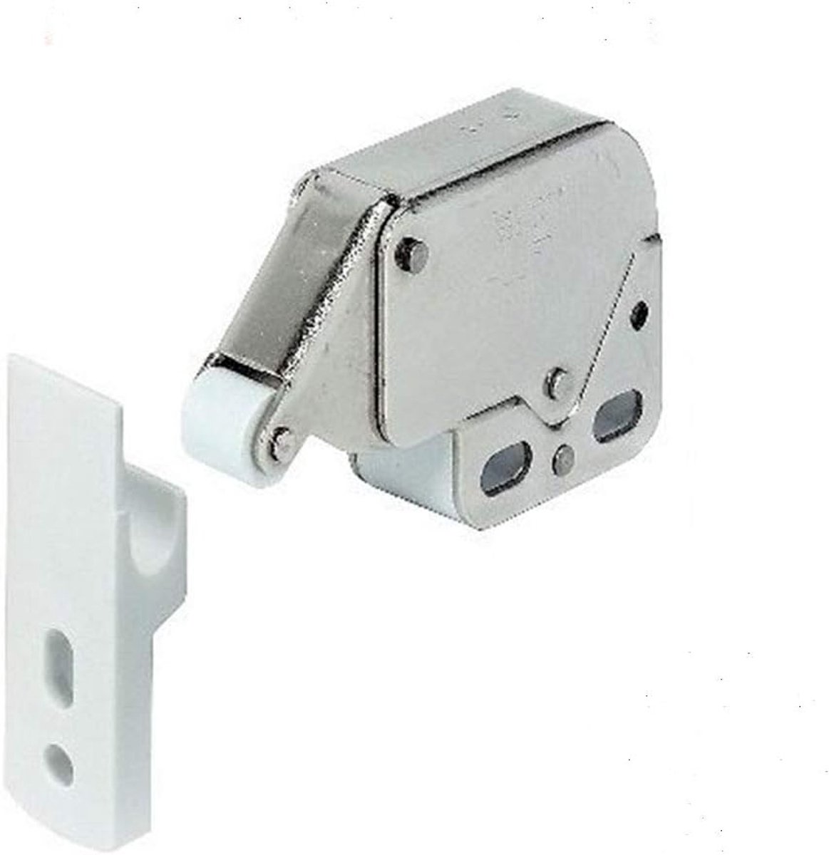 Mini Latch Push to Open - Duurzame Deursnapper - Perfect voor Keukenkasten - Stevig en Betrouwbaar - Eenvoudige Installatie - Geschikt vo...