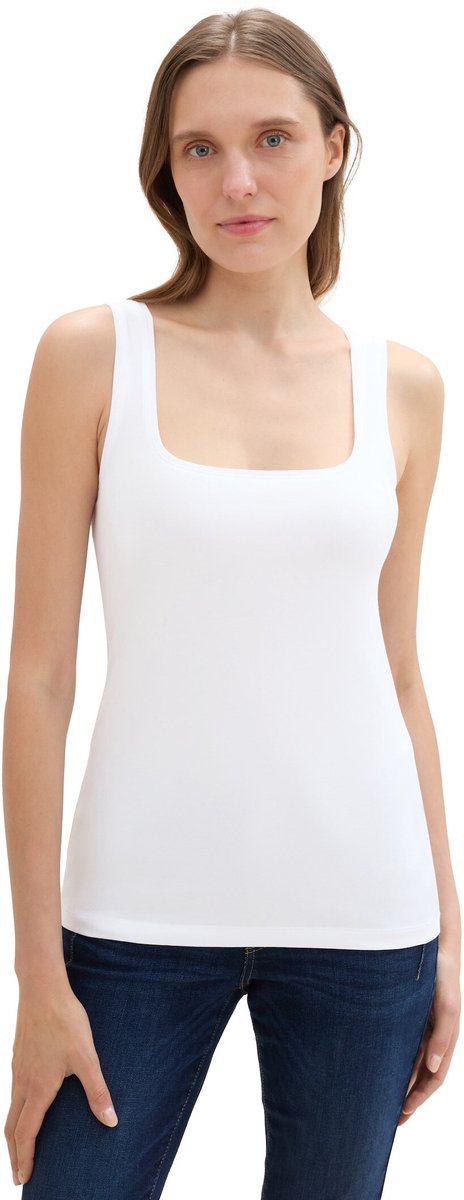Tom Tailor - Basic top in een set van 2 - Maat XXS - deep black