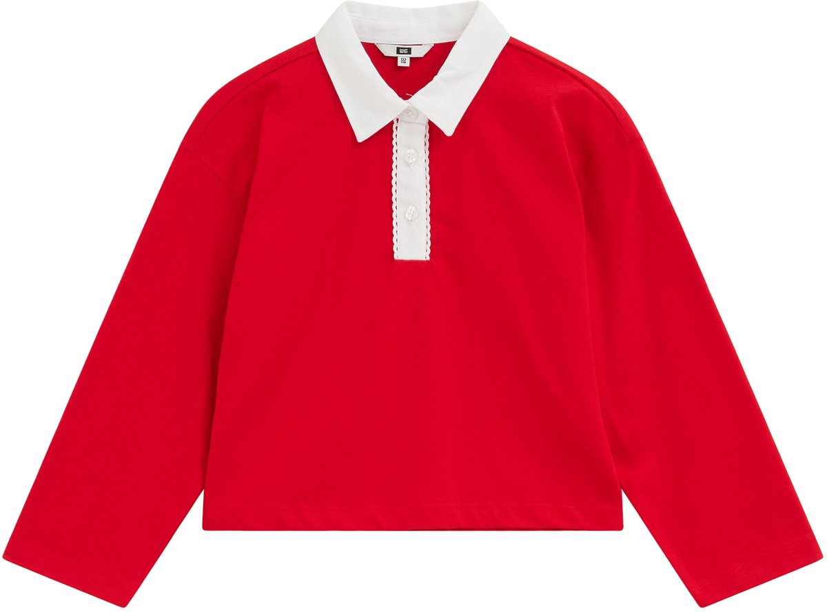 WE Fashion Meisjes polo met kant