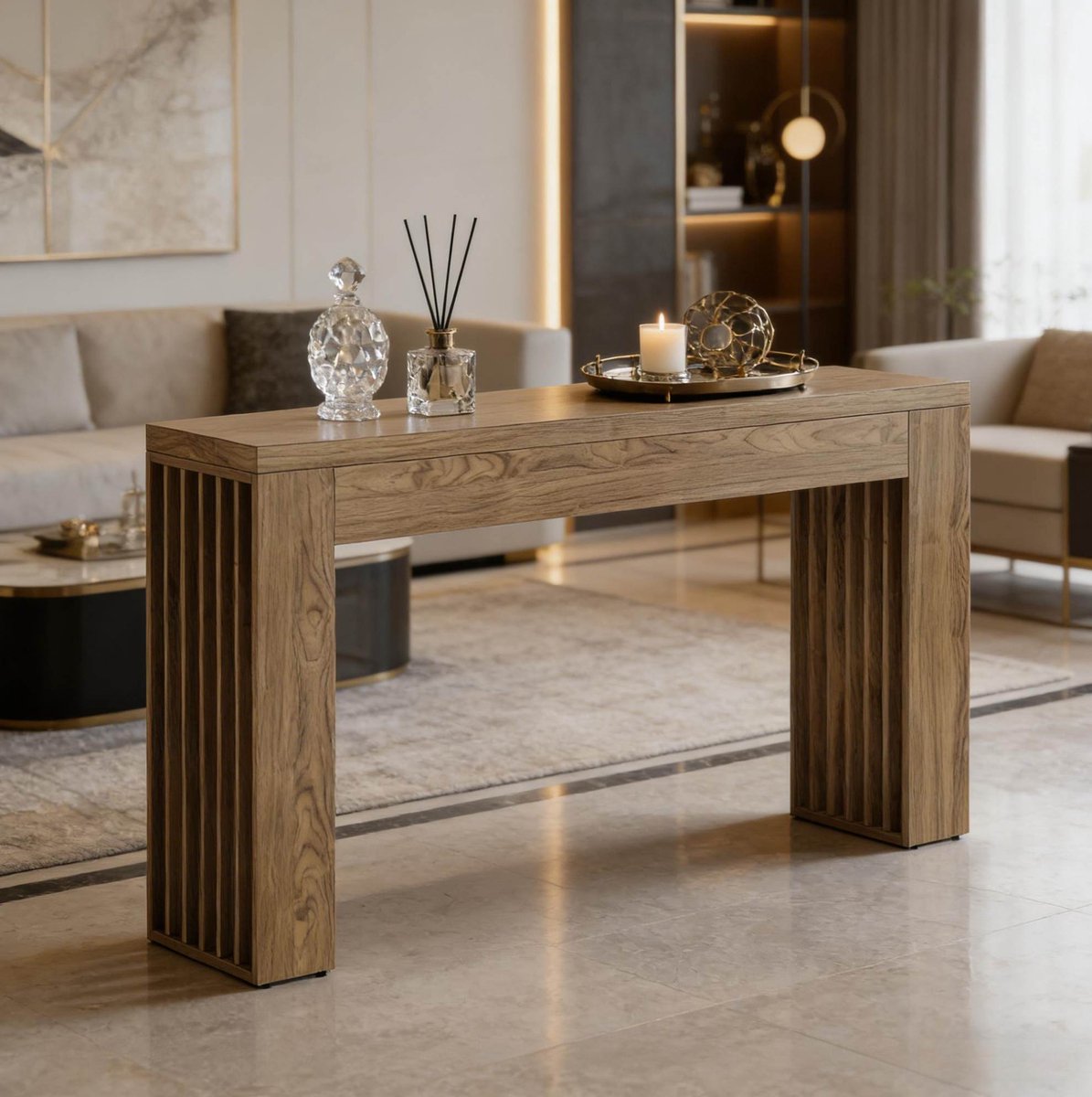 MODFU - Sidetable - Landelijk - Bruin - MDF - 150 Cm