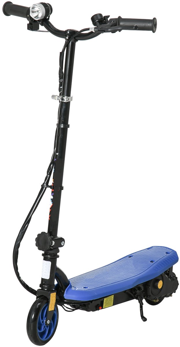 ECTEATOY® Elektrische step met LED-koplamp - verstelbaar stuur - max. 12 km/u - Opvouwbare - blauw - voor kinderen 7-14 jaar