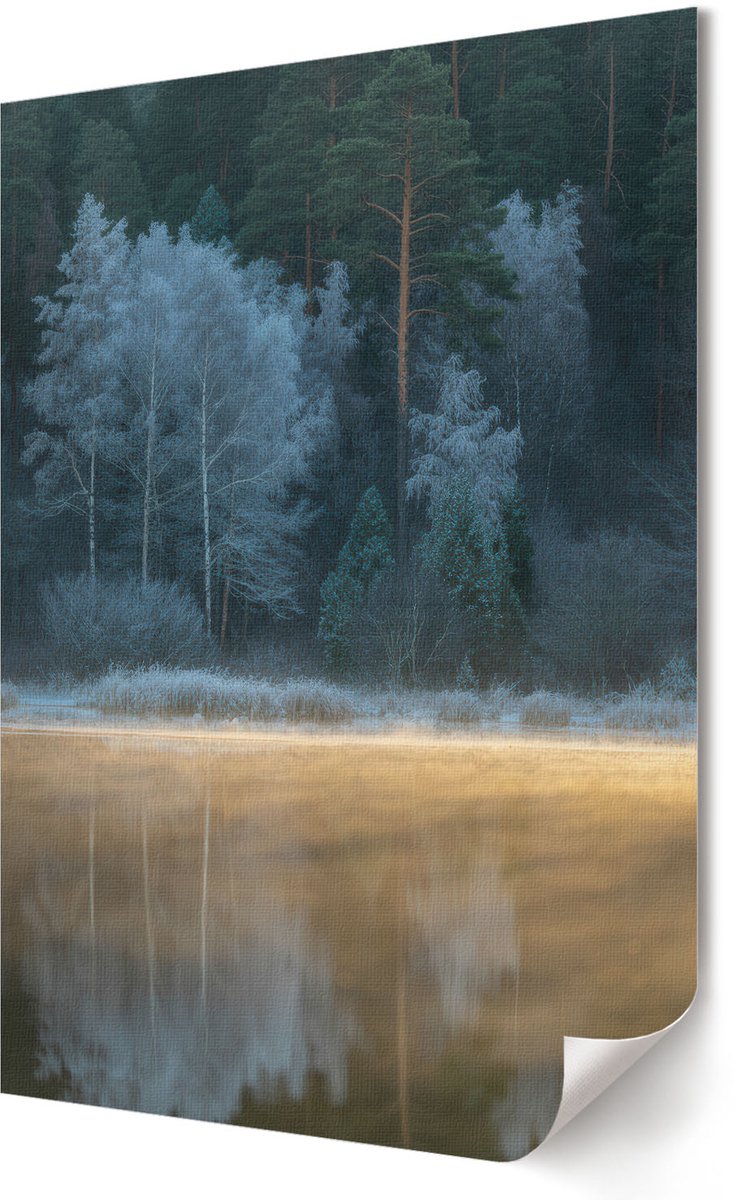 Coloray Polycanvas Wandposter - Aziatische Straat, Fotografie - A3 - Rood Wandposter - Rechthoek - Wandkunstwerk - Woonkamer, Slaapkamer, Kantoor - Modern