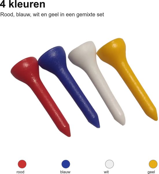 Golf tees - Plastic golf tee - Mini - Golf Accessoires - 20 stuks van LifeGoods — afbeelding 3