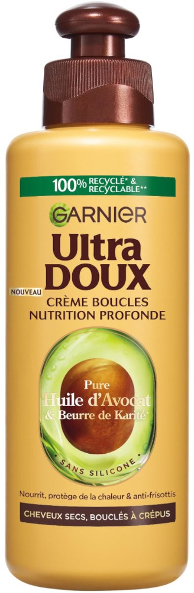 Garnier Ultra Doux Nourishing leave in - droog haar Avocado & Shea 200ml