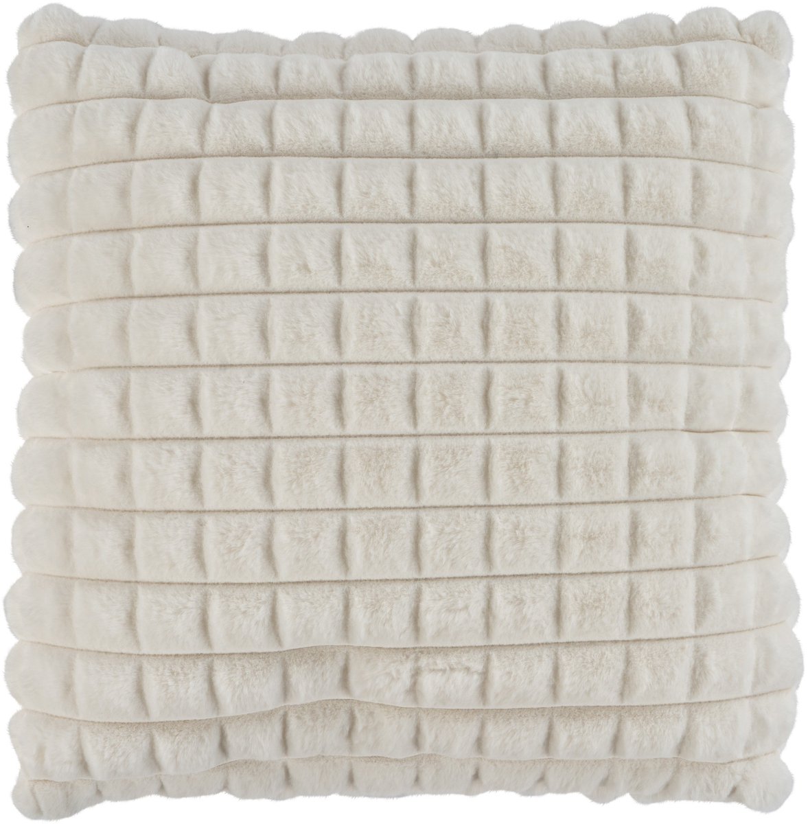 Padiro sierkussen - 45 x 45 cm - Ivoor - Reliëfstructuur - Polyester