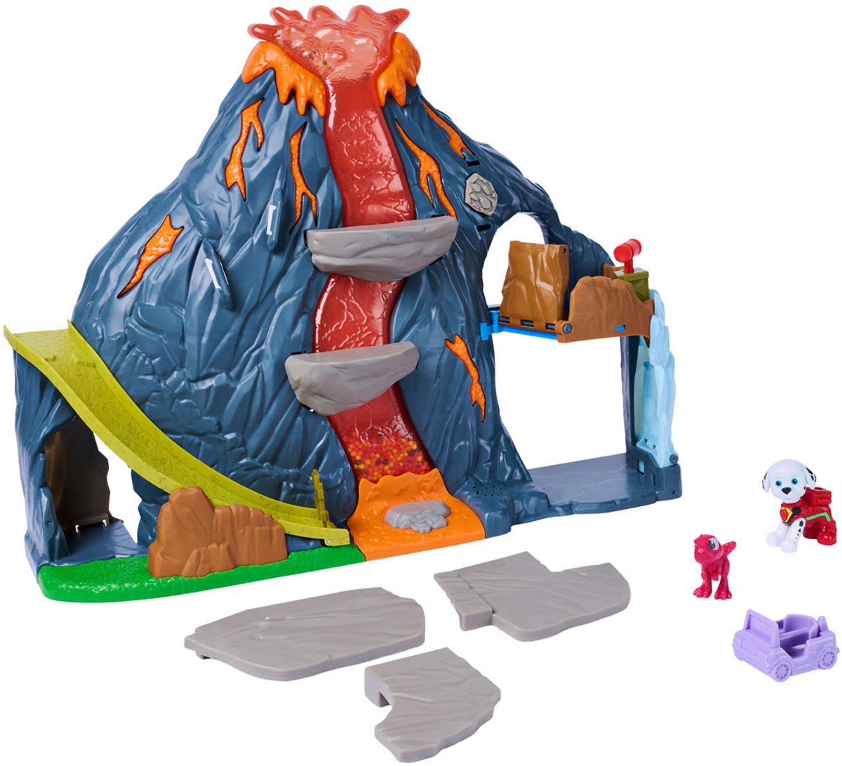 PAW Patrol - De Dino Film Vulkaan Speelset - met licht en geluid Marshall- en Rhubarb-actiefiguren — cadeau in Spellen & Speelgoed - foto 4