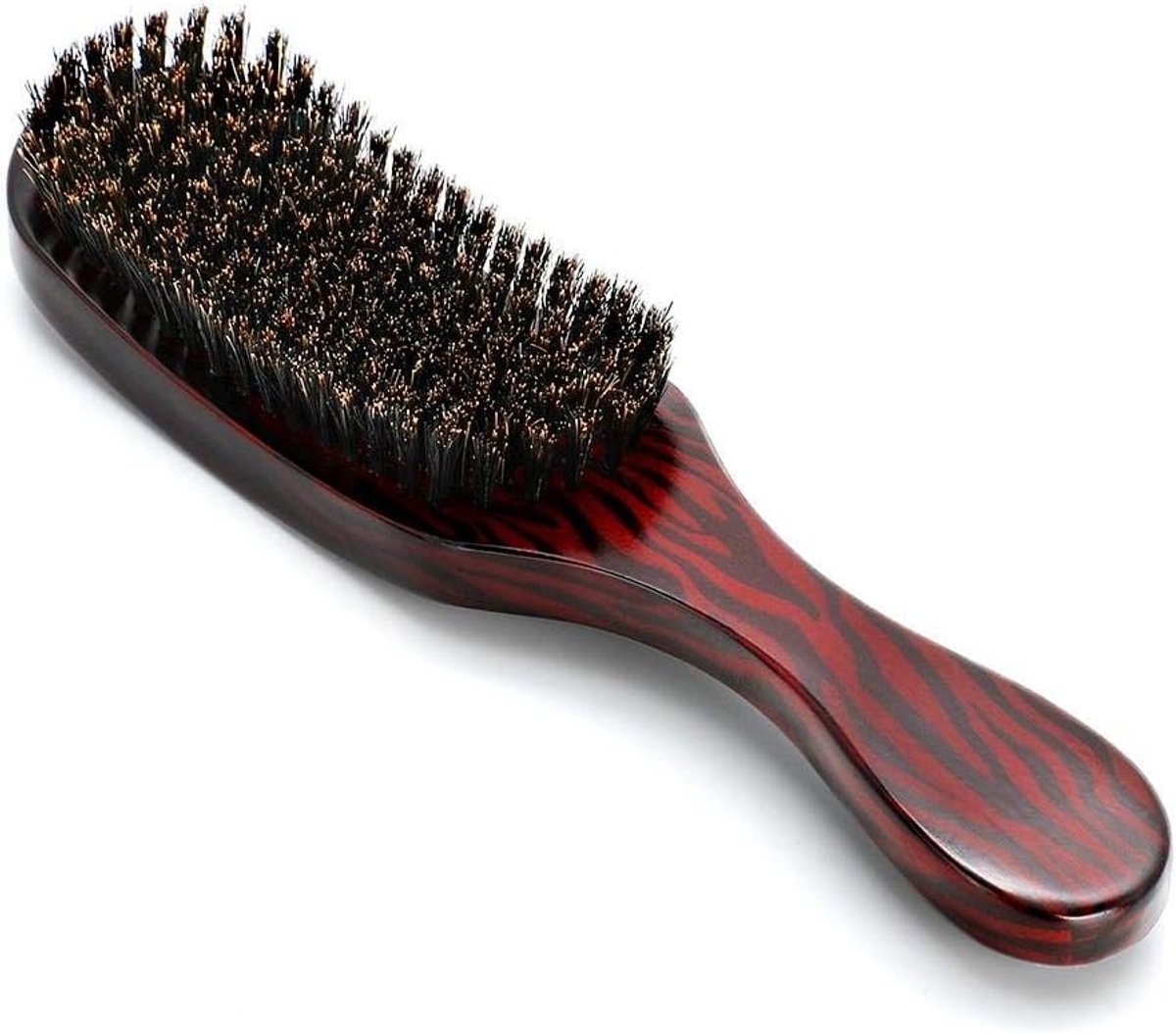 Haarborstel voor Baardverzorging, Golfvormige Borstel voor een Perfecte Baardlook, Bruin