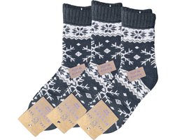 3 Paar - Alpaca Wollen Sokken - Maat 40-43 - Wintersokken - Thermosokken - Wandelsokken - Huissokken