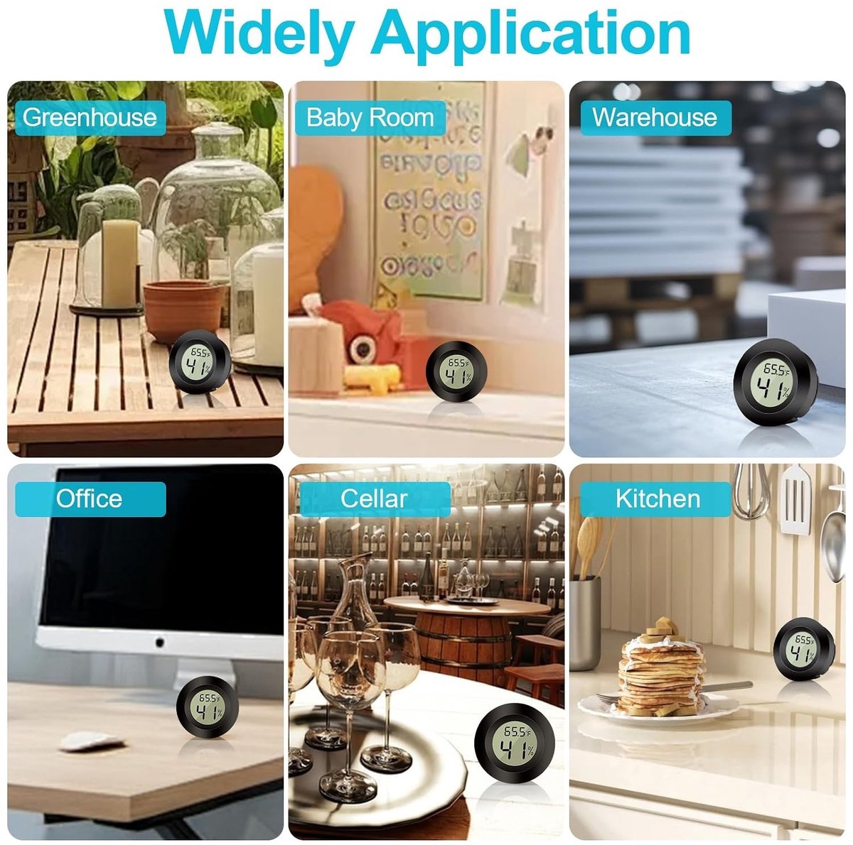 Digitale Mini Hygrometer Thermometer - Wit - Voor Binnen - Digitale Luchtvochtigheidsmeter met LCD-display - Voor Woonkamers en Broeikassen — cadeau in Cadeau-ideeën - foto 5
