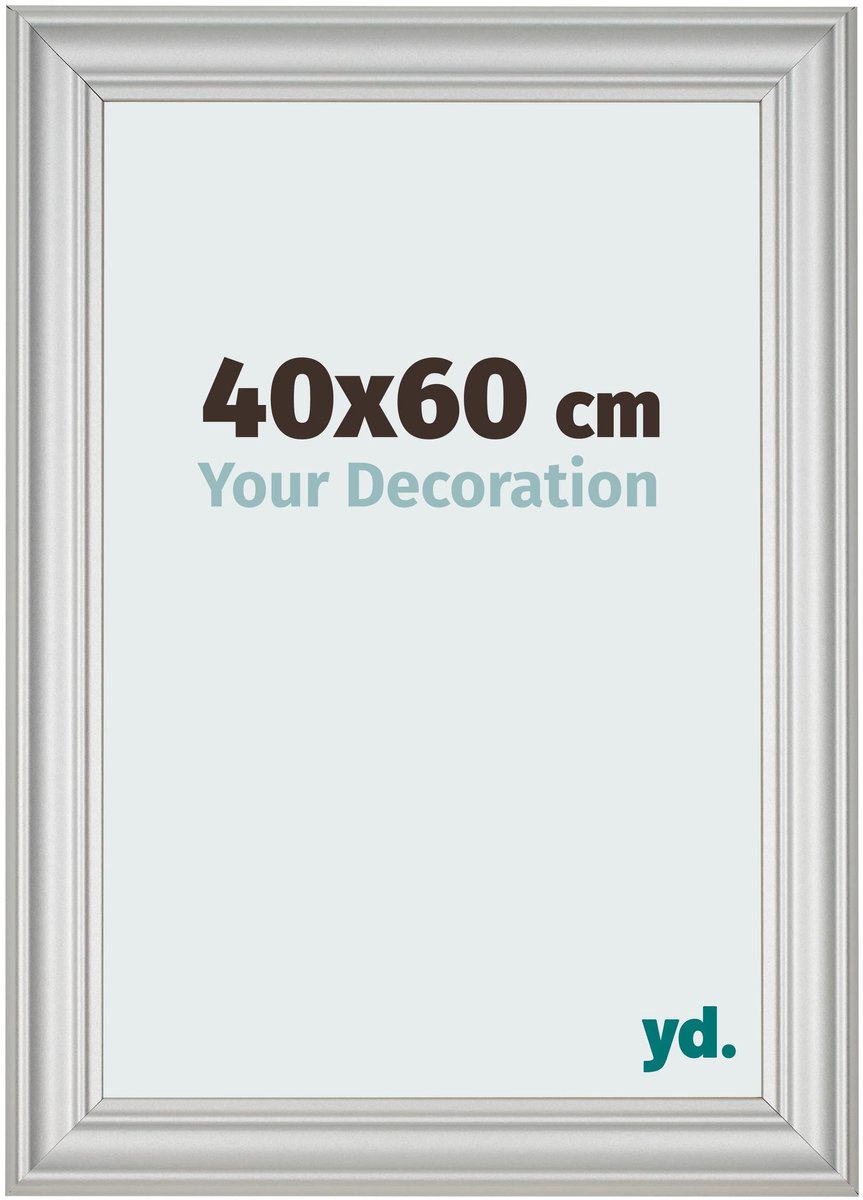 yd. Your Decoration - Fotolijst 40x60 cm - MDF - Zilver Mat - Lazio