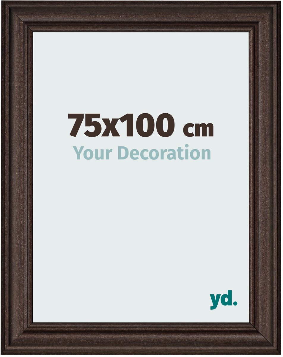 yd. Your Decoration - Fotolijst 75x100 cm - MDF - Eiken Donker - Lazio