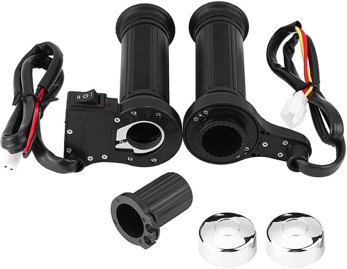 Dailygoods - Universele Elektrische Handgrepen - Warme Motorfiets Handvatten - Verwarmde Stuurgrip - 22 mm - Comfort en Stijl - Allround Gebruik