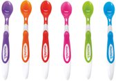 Munchkin kinderbestek Set van 6 lepels - Soft Spoons 6 Baby - Kinder Lepeltjes - Zachte Tuit - Baby Bestek - Per 6 Stuks - Vanaf 3 Maanden
