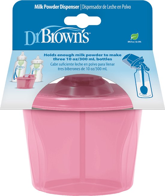 Dr. Brown's Melkpoeder Dispenser - Voor 3 voedingen - Roze van Dr. Brown's — afbeelding 4