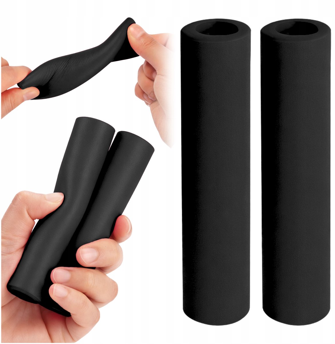 Zwarte Schuim Fietshandvatten - Antislip & Comfortabel