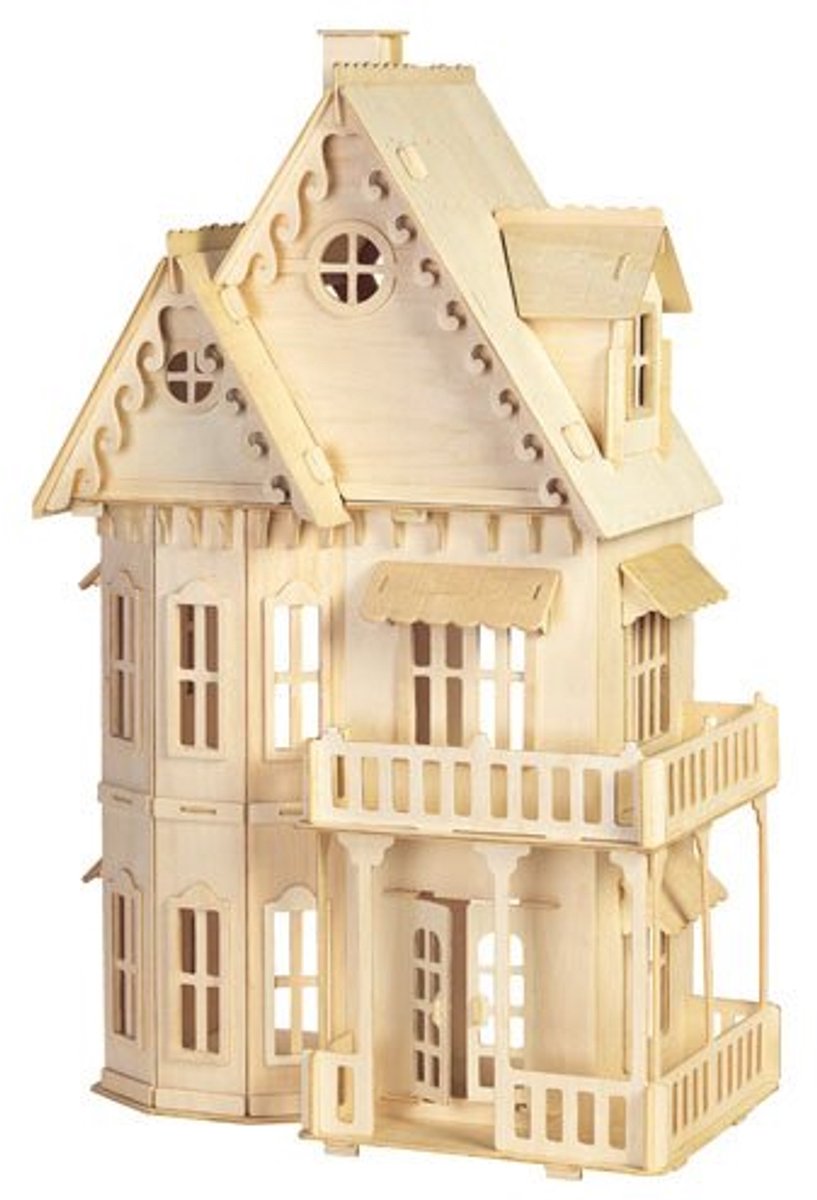 3D Houten Gothic Huis Puzzel - 160 Stukjes