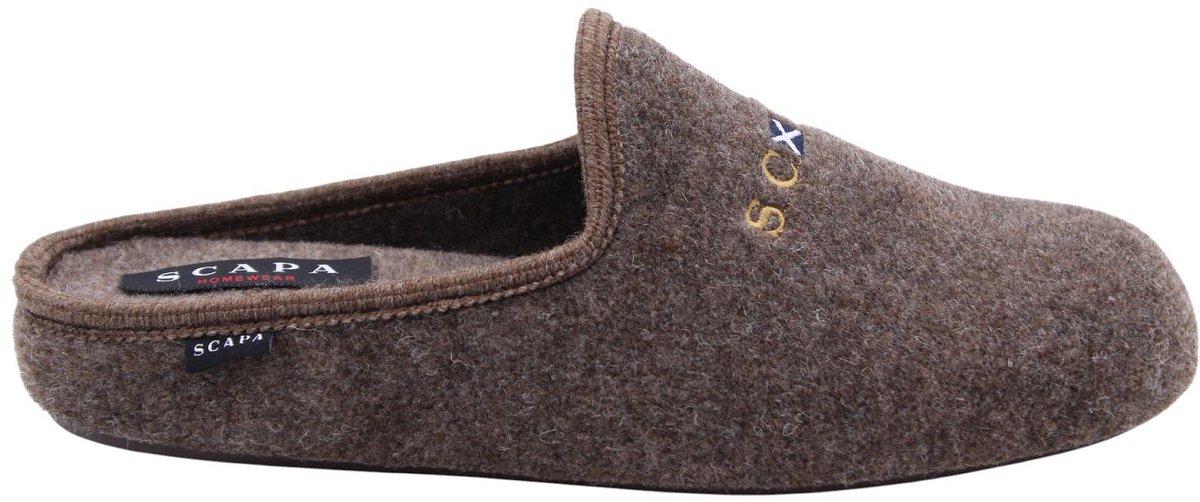 Scapa - Pantoffels - Bruin - Heren - Maat 43 -