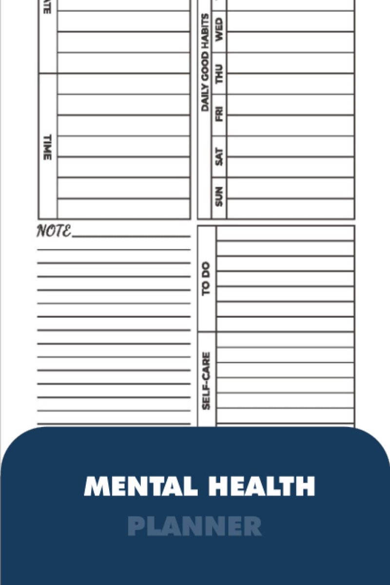 Mental Health Planner: Day Goal Planner, Guided Journal with Prompts, Daily Journal Notebook and Hourly Planner! - ShopVlot