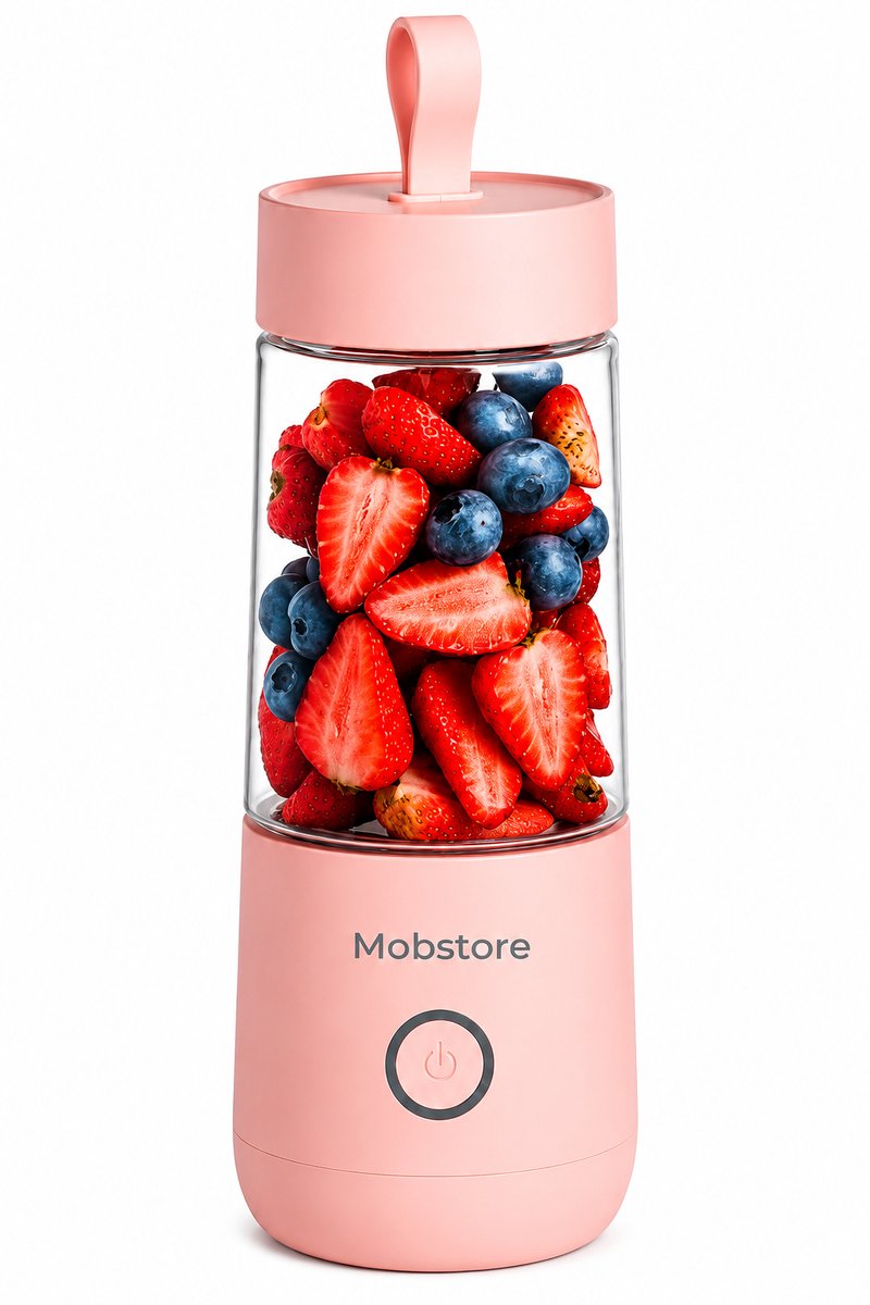 Mobstore Mini Blender - Blender to go - Smoothie Maker - Draagbare Blender - Oplaadbare mini Blender - Portable Blender - Lichtgewicht - Blender draadloos - Blender - Blenders - Blender smoothie - Keukenmachines