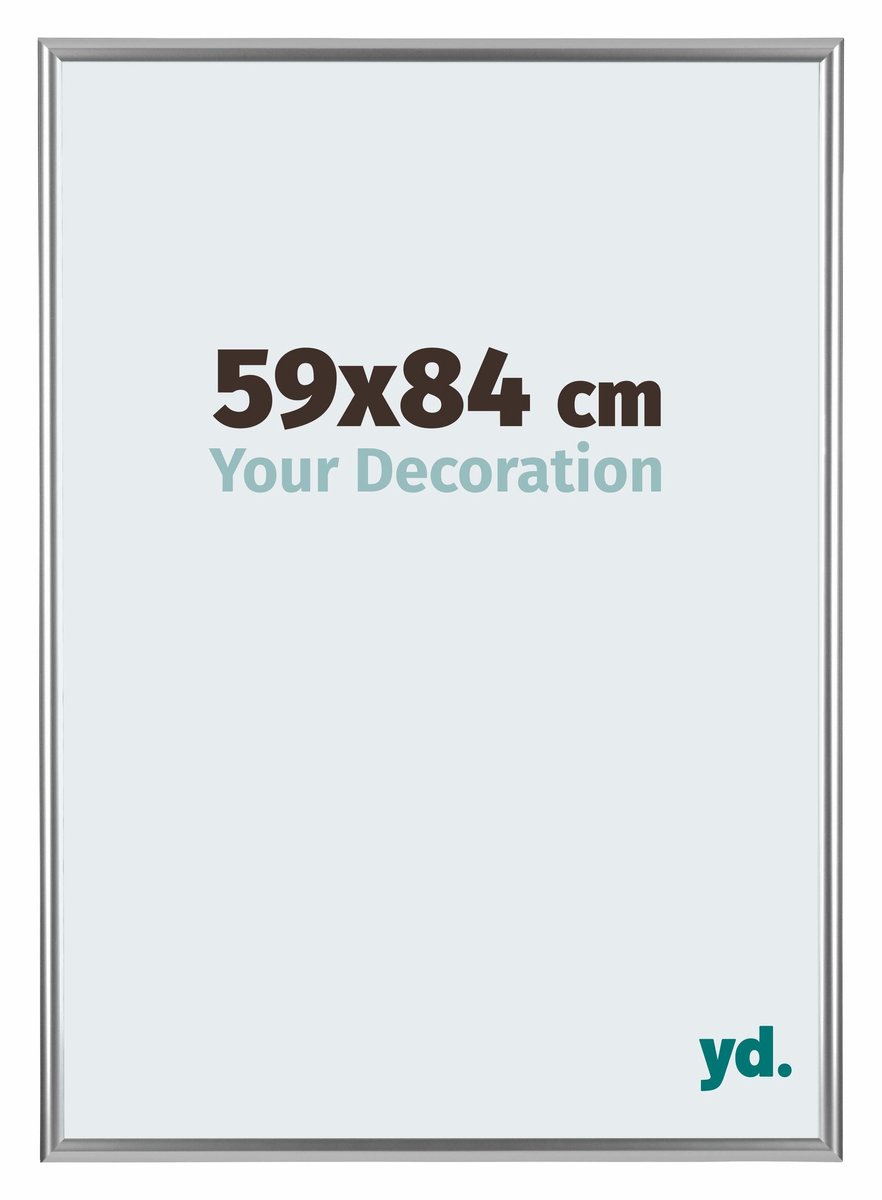 yd. Your Decoration - Fotolijst 59x84 cm - Kunststof - Zilver - Bordeaux