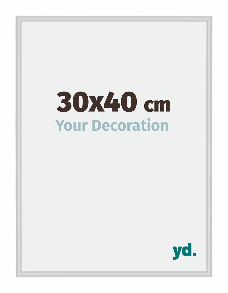 yd. Your Decoration - Fotolijst 30x40 cm - Aluminium - Zilver Mat - Miami
