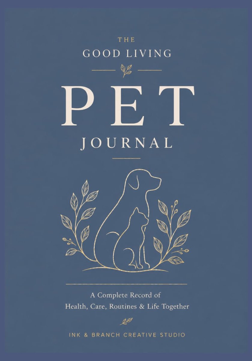 The Good Living Pet Journal: A Practical Record for Your Pet’s Health, Care & Everyday Details - ShopVlot