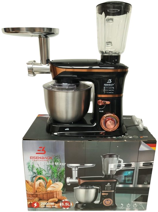 Eisenbach 6.5 L Keukenrobot 2000W Foodprocessor Blender & Vleesmolen van Eisenbach — afbeelding 5
