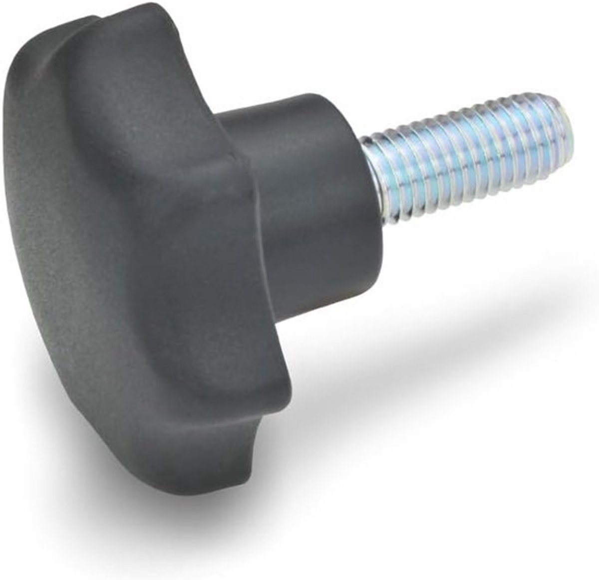 Stergreepschroeven - Handgrepen - Voor het monteren van apparaten - Ergonomisch ontwerp - M10 x 25 mm - Mat zwart