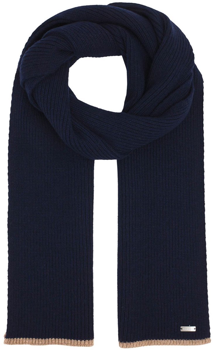 bugatti sjaal Knitted Scarf Navy donkerblauw