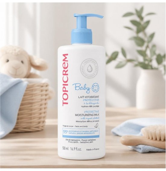 TOPICREM BABY Protective Moisturizing Milk, 500ml van Merkloos — afbeelding 3