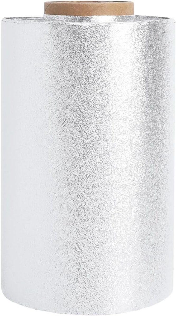 Aluminium Folie voor Haarverf 50 m Rol, 12 μm Dikte, 120 mm Breed, Scheur- en Warmtebestendig, Professionele Kleurfolie voor Kappers en Thuisgebruik