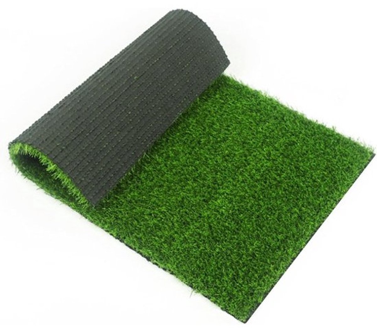 Kunstgrasmat - Realistisch gras - Voor binnen en buiten - Uv-bestendig en kleurvast - 1 x 1 meter - Groen