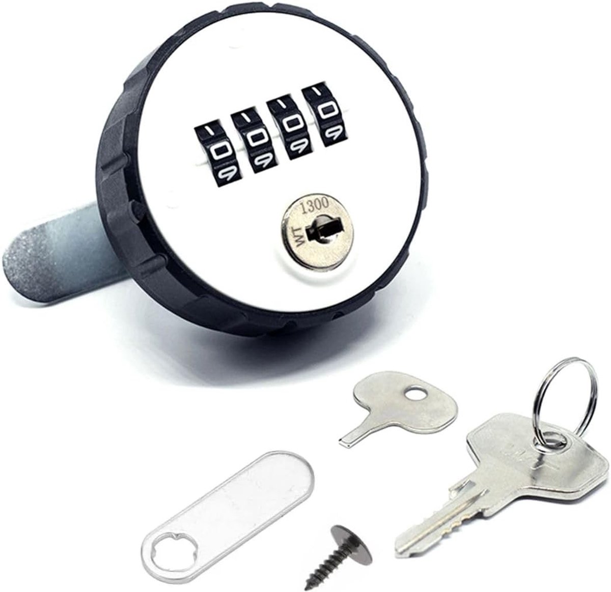 Digitale Zinklegering Combinatie Hangslot voor Kast - Veiligheidslock met Sleutels en Installatieaccessoires
