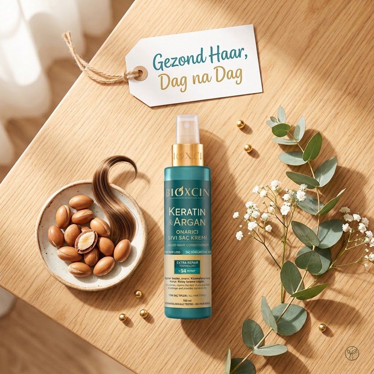 Bioxcin Keratine & Argan Herstellende Conditioner Spray - 150ml - Argan conditioner - Keratin conditioner - Haarverzorging - Bioxcin