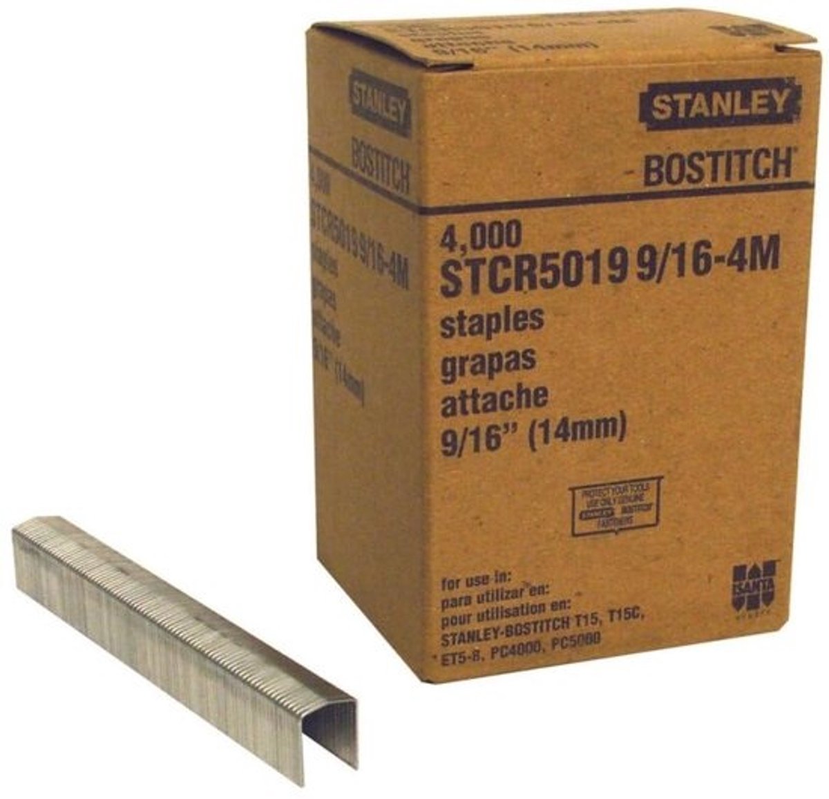 nietjes - voor een tacker - voor materiaalbevestiging - grote hoeveelheid - 9/16 inch