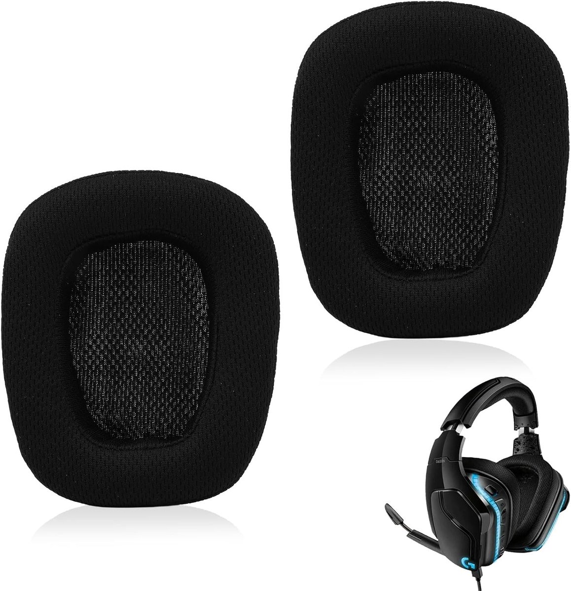 Vervangende oorkussens van traagschuim voor gaming-headset, zachte vervanging, verbetering van comfort en - ShopVlot