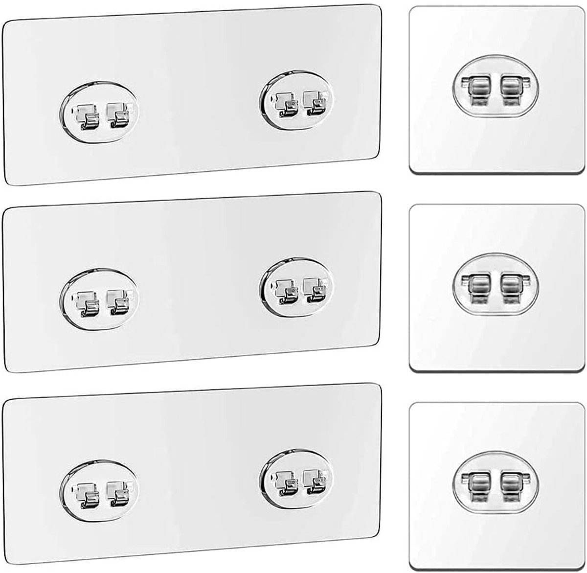 16 Pcs Hanging Hooks Self Adhesive Replacement Shower Shelf Hooks No Drilling for Bathroom Storage Basket Soap Dish - ShopVlot