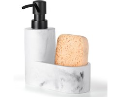 Shinowa Dish Soap Dispenser with Sponge Holder for Kitchen and Bathroom - ShopVlot