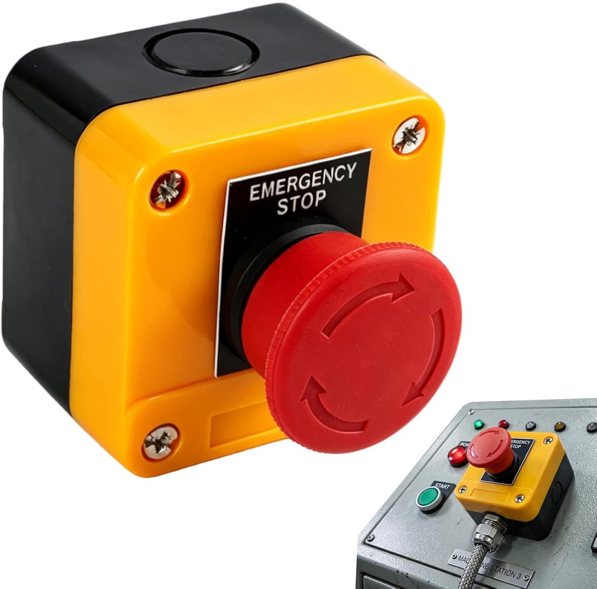 110 V-400 V met IP65 waterdichtheid, veiligheidsschakelaar met NC DPST contact, duurzame materialen, compact en veelzijdig voor industriële en elektrische toepassingen