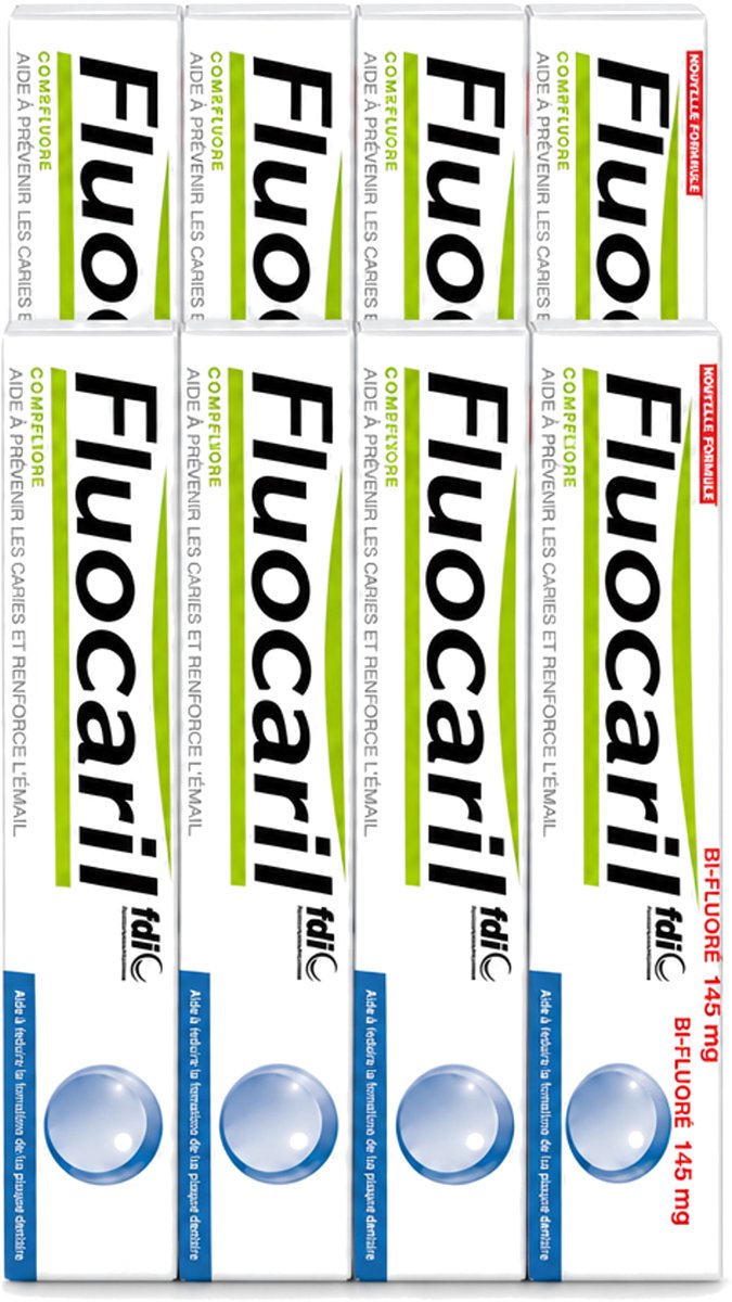12 x Fluocaril - Tandpasta - Met Fluoride - 75 ml - Voordeelverpakking - 12 stuks