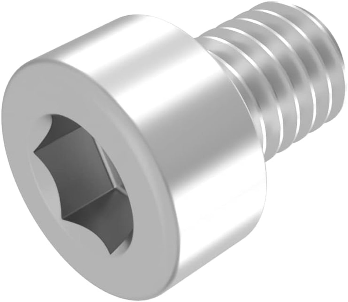 SECCARO Cylinder screw M12 x 16 mm, stainless steel V2A VA A2, DIN 912 / ISO 4762, hexagon, 20 pieces - ShopVlot