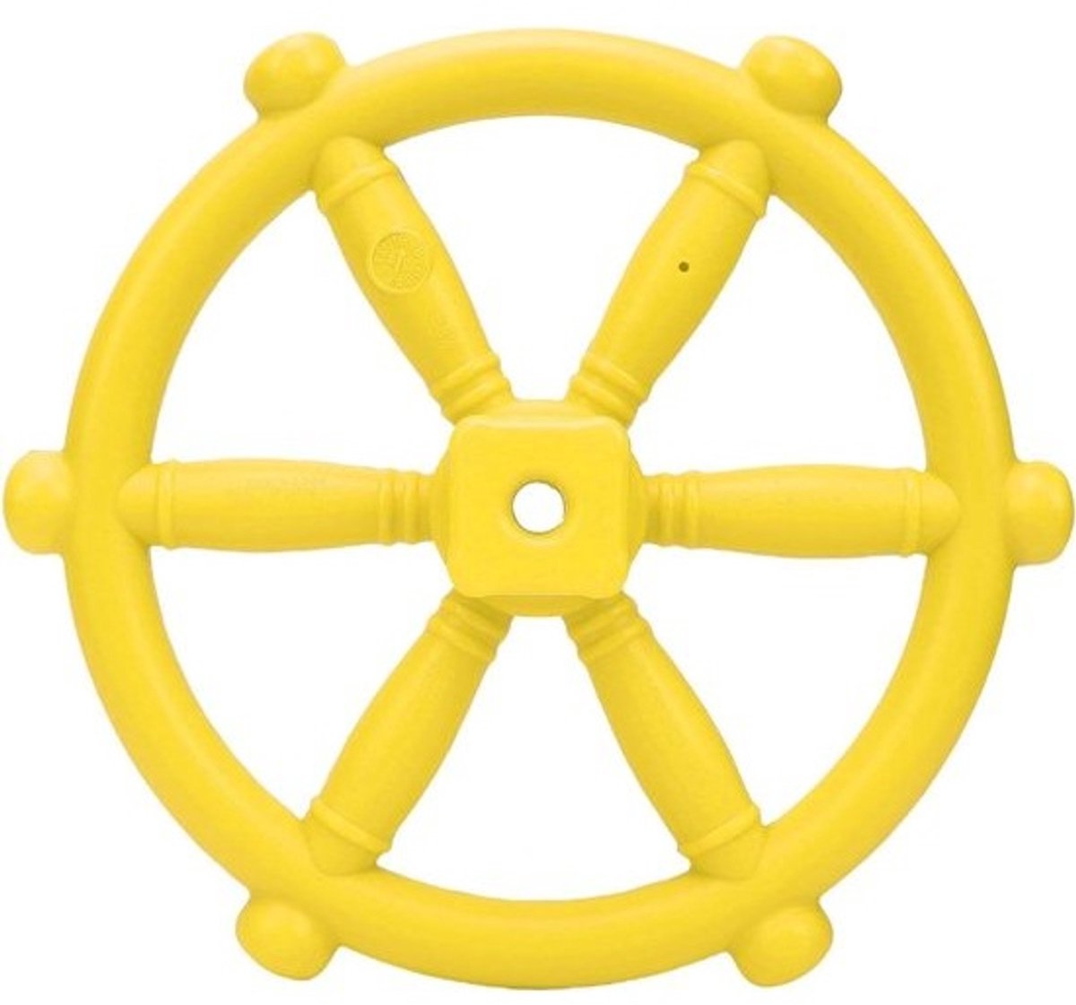 Piratenschipwiel - Speelwiel - Voor buitenspelen - Veilig ontwerp - 31 cm - Geel