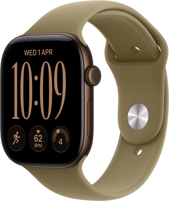 Apple Watch Series 12 GPS 46 mm Donker Brons Aluminium Kast