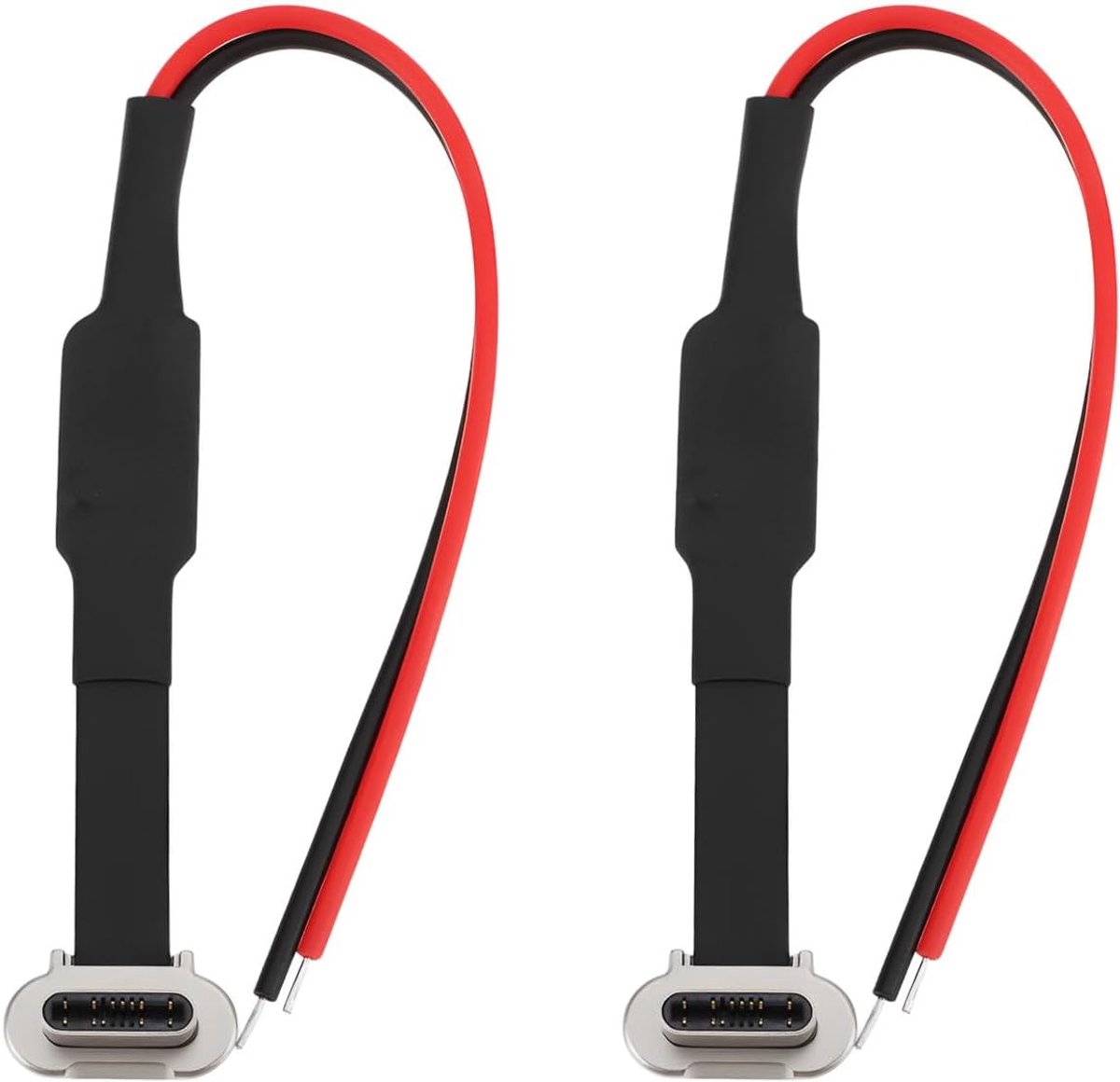 2 Pack Type C FPC Oplaadkabel Connector 12.5cm voor Testen en DIY Toepassingen met Weerstand R1 - ShopVlot